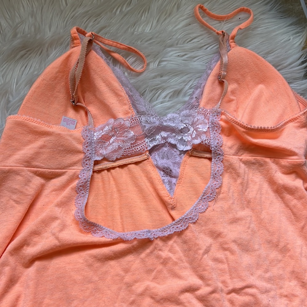 Victoria’s Secret large coral pink lace dress lingerie - Picture 4 of 4